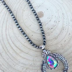 Guadalajara Western Wear Shiny Silver Squash Blossom Women