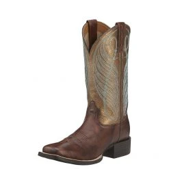 Guadalajara Western Wear Ariat Round Up Wide Square Toe Western Boot Women