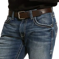 Guadalajara Western Wear M5 Slim Stretch Adkins Stackable Straight Leg Jean