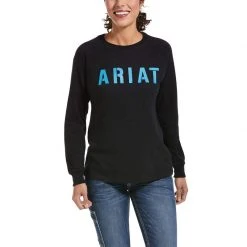 Guadalajara Western Wear Ariat Rebar CottonStrong Block Long Sleeve T-Shirt Women