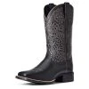 Guadalajara Western Wear Ariat Black Women Round Up Remuda Wide Square Toe Western Boot 2 Guadalajara Western Wear Ariat Black Women Round Up Remuda Wide Square Toe Western Boot