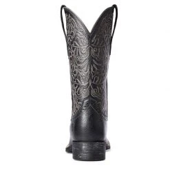 Guadalajara Western Wear Ariat Black Women Round Up Remuda Wide Square Toe Western Boot