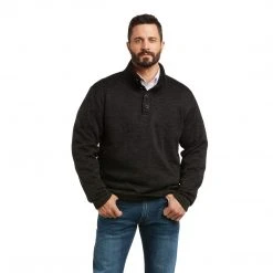 Ariat Men's Dark Charcoal Wesley Sweater 9 Ariat Men's Dark Charcoal Wesley Sweater