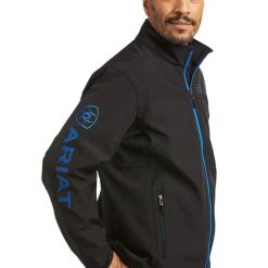 Guadalajara Western Wear Ariat Men’s Blue Coralt Soft-Shell Jacket
