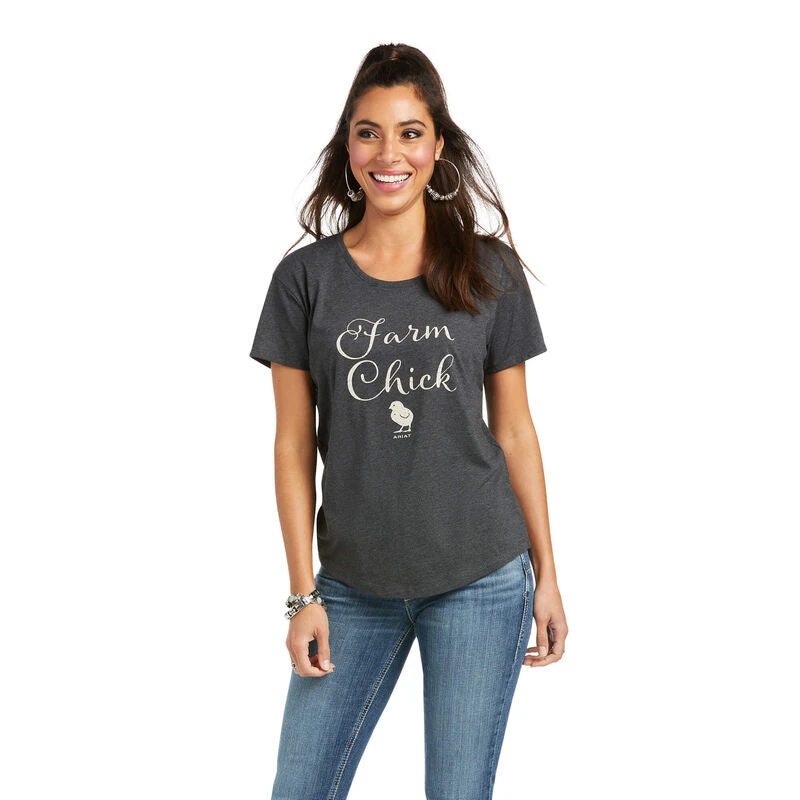 Guadalajara Western Wear Women Ariat Farm Chick T-Shirt 3 Guadalajara Western Wear Women Ariat Farm Chick T-Shirt