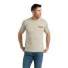 Guadalajara Western Wear Men Ariat Land T-Shirt- Khaki 1 Guadalajara Western Wear Men Ariat Land T-Shirt- Khaki