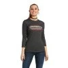 Guadalajara Western Wear Ariat Serape Tee- CHARCOAL HEATHER