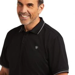 Guadalajara Western Wear Ariat Logo Fitted Polo Sleeve Shirt