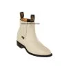 Guadalajara Western Wear Original Michel Charro Winter White Deer Leather Boots Men