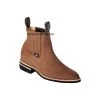 Guadalajara Western Wear Original Michel Charro Taupe Suede Leather Boots Men