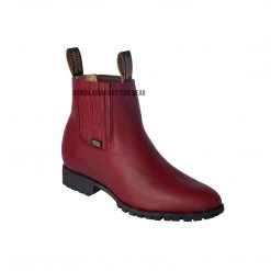 Guadalajara Western Wear Men Original Michel Charro Burgundy Grasso Industrial Sole Leather Boots
