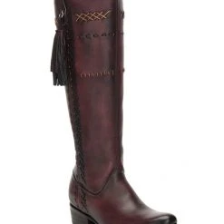 Cuadra Wax Vino Bovine Leather Tall Boot