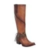 Cuadra Walnut Bovine Leather Tall Boot Women