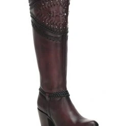 Cuadra Wax Vino Bovine Leather Tall Boot Women