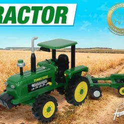 Guadalajara Western Wear Tombstone 100% Handmade Wood Tractor Playset (Green)