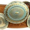 Guadalajara Western Wear Ariat Women's Tooled 3-Buckle Western Belt