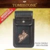 Guadalajara Western Wear Tombstone Leather Tooled Bull Riding Cell Phone Case Accessories