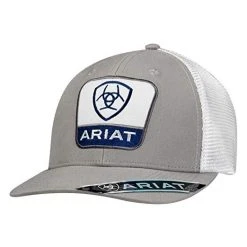 Guadalajara Western Wear Ariat Men's Blue And White Patch Front Cap Accessories