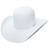 Guadalajara Western Wear Cuernos Chuecos 6X Open Crown White Felt Hat Men