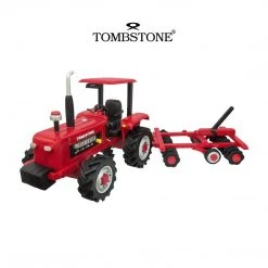 Guadalajara Western Wear Toys / Juguetes Tombstone 100% Handmade Wood Tractor Playset (Red)