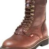 Guadalajara Western Wear Cactus Men's 8" 8732 Dark Brown Oil-Tumbled Leather Work Boots