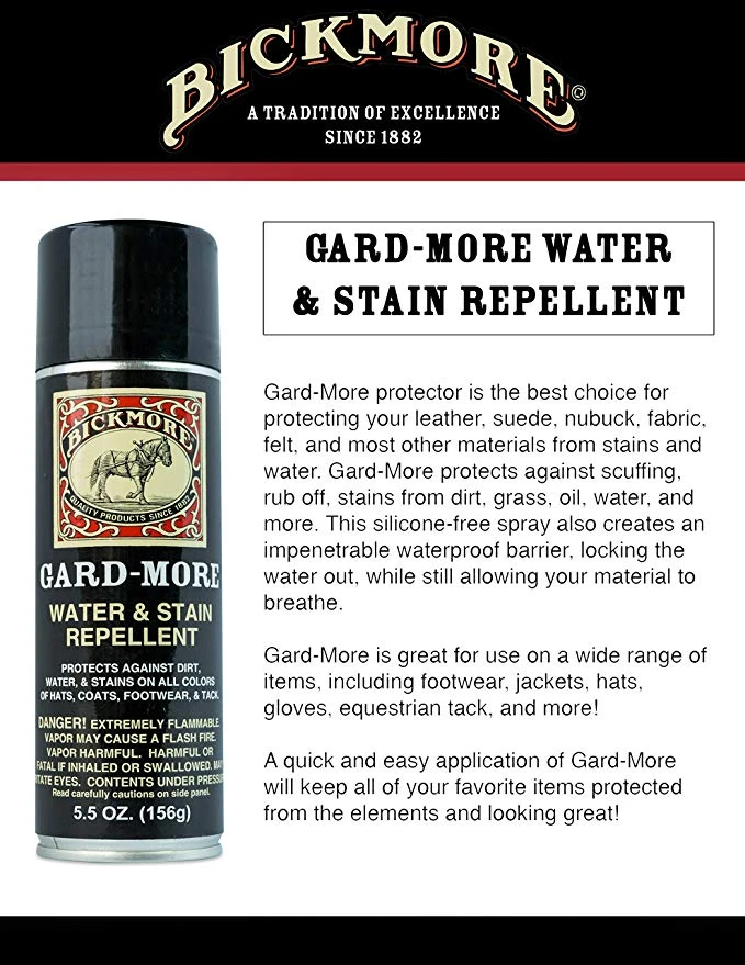 Guadalajara Western Wear Bickmore Gard-More Water & Stain Repellent 5.5oz Boot & Hat Care 5 Guadalajara Western Wear Bickmore Gard-More Water & Stain Repellent 5.5oz Boot & Hat Care