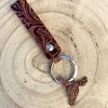 Guadalajara Western Wear Western Tooled Longhorn Keychain 2 Guadalajara Western Wear Western Tooled Longhorn Keychain