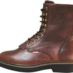 Guadalajara Western Wear Cactus Men's 8" 8732 Dark Brown Oil-Tumbled Leather Work Boots