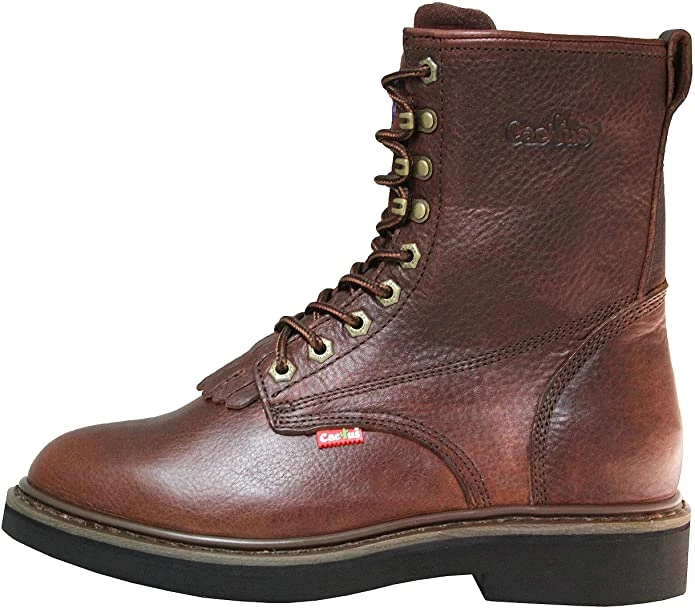 Guadalajara Western Wear Cactus Men's 8" 8732 Dark Brown Oil-Tumbled Leather Work Boots 4 Guadalajara Western Wear Cactus Men's 8" 8732 Dark Brown Oil-Tumbled Leather Work Boots