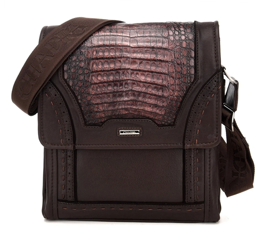 Guadalajara Western Wear Cuadra Lumber Mocha Caiman Belly Messenger Bag Accessories 3 Guadalajara Western Wear Cuadra Lumber Mocha Caiman Belly Messenger Bag Accessories