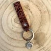 Guadalajara Western Wear Western Tooled Sunflower Keychain Accessories
