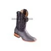 Guadalajara Western Wear Los Altos Gray Ostrich Belly Wide Square Toe Cowboy Boots