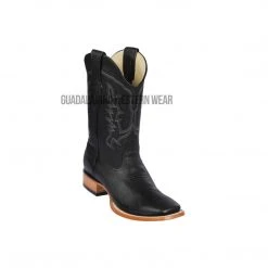 Guadalajara Western Wear Los Altos Black Grisly Wide Square Toe Cowboy Boots Men