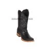Guadalajara Western Wear Los Altos Black Ostrich & Deer Wide Square Toe Cowboy Boots 1 Guadalajara Western Wear Los Altos Black Ostrich & Deer Wide Square Toe Cowboy Boots
