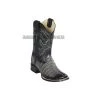 Guadalajara Western Wear Los Altos Faded Grey Caiman Tail Wide Square Toe Cowboy Boots Men