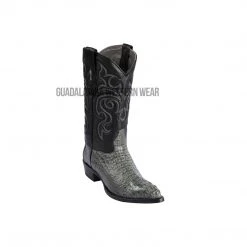 Guadalajara Western Wear Men Los Altos Gray Caiman Hornback J Toe Cowboy Boots