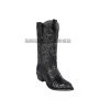 Guadalajara Western Wear Men Los Altos Black Caiman Hornback J Toe Cowboy Boots