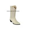 Guadalajara Western Wear Los Altos Winter White Caiman Tail J Toe Cowboy Boots Men