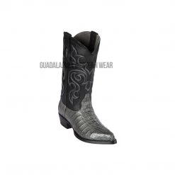 Guadalajara Western Wear Los Altos Gray Caiman Tail J Toe Cowboy Boots Men