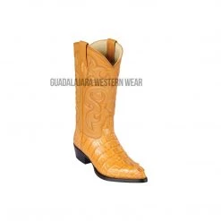 Guadalajara Western Wear Men Los Altos Buttercup Caiman Tail J Toe Cowboy Boots