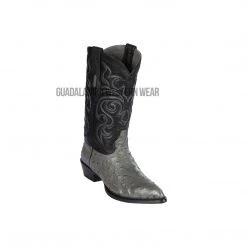 Guadalajara Western Wear Los Altos Gray Ostrich J Toe Cowboy Boots Men