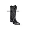 Guadalajara Western Wear Men Los Altos Black Ostrich J Toe Cowboy Boots
