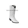 Guadalajara Western Wear Los Altos White Ostrich J Toe Cowboy Boots