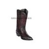 Guadalajara Western Wear Los Altos Black Cherry Ostrich J Toe Cowboy Boots