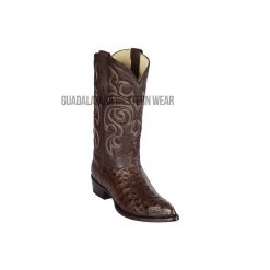 Guadalajara Western Wear Men Los Altos Brown Ostrich J Toe Cowboy Boots