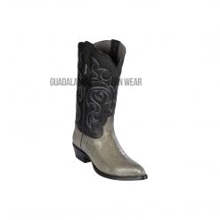 Guadalajara Western Wear Men Los Altos Gray Ostrich Leg J Toe Cowboy Boots