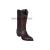 Guadalajara Western Wear Men Los Altos Black Cherry Ostrich Leg J Toe Cowboy Boots