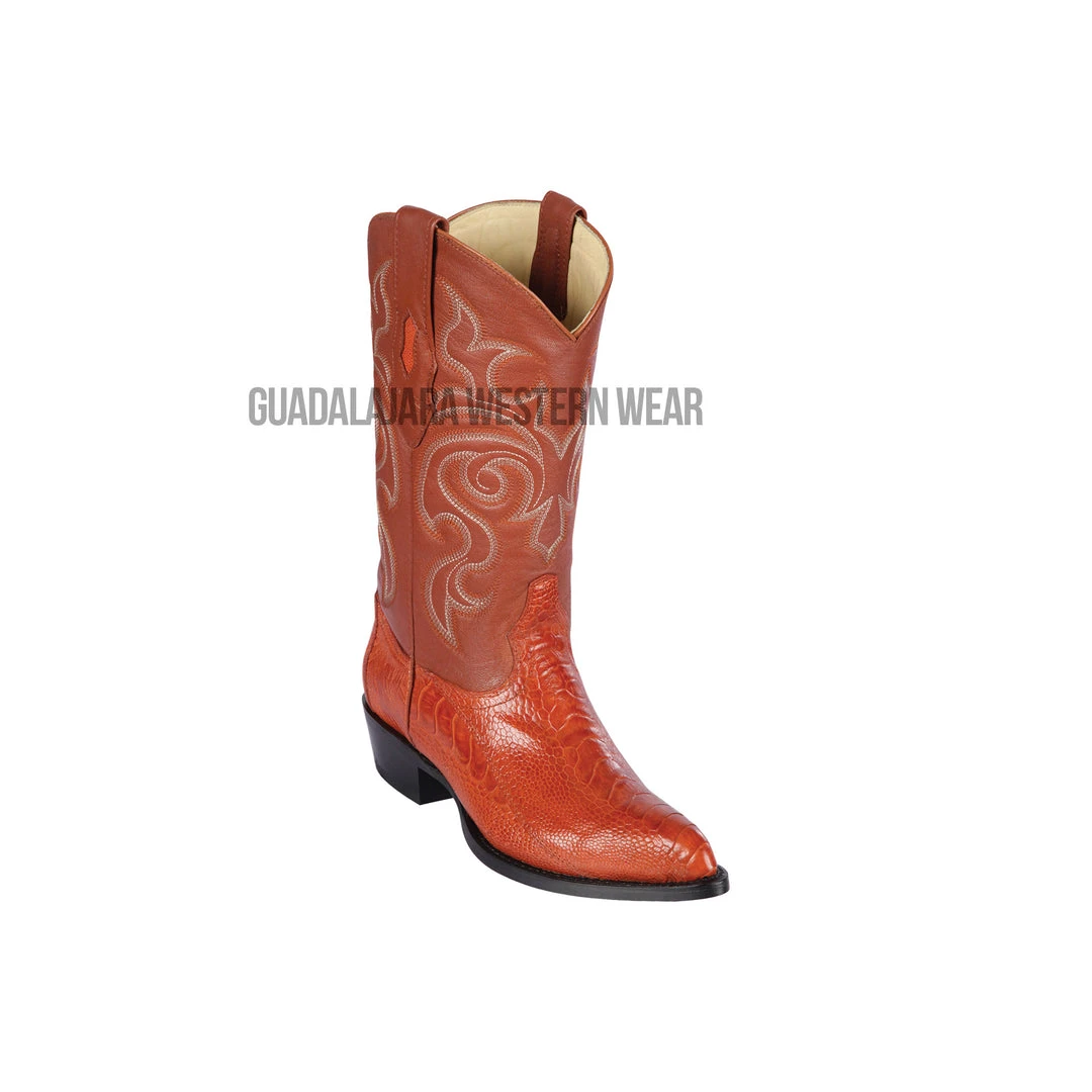 Guadalajara Western Wear Men Los Altos Cognac Ostrich Leg J Toe Cowboy Boots 3 Guadalajara Western Wear Men Los Altos Cognac Ostrich Leg J Toe Cowboy Boots