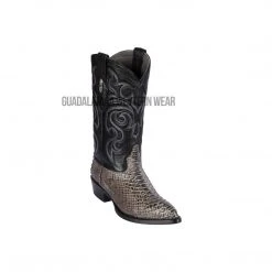 Guadalajara Western Wear Los Altos Rustic Black Python J Toe Cowboy Boots
