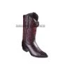 Guadalajara Western Wear Los Altos Black Cherry Ostrich Belly J Toe Cowboy Boots